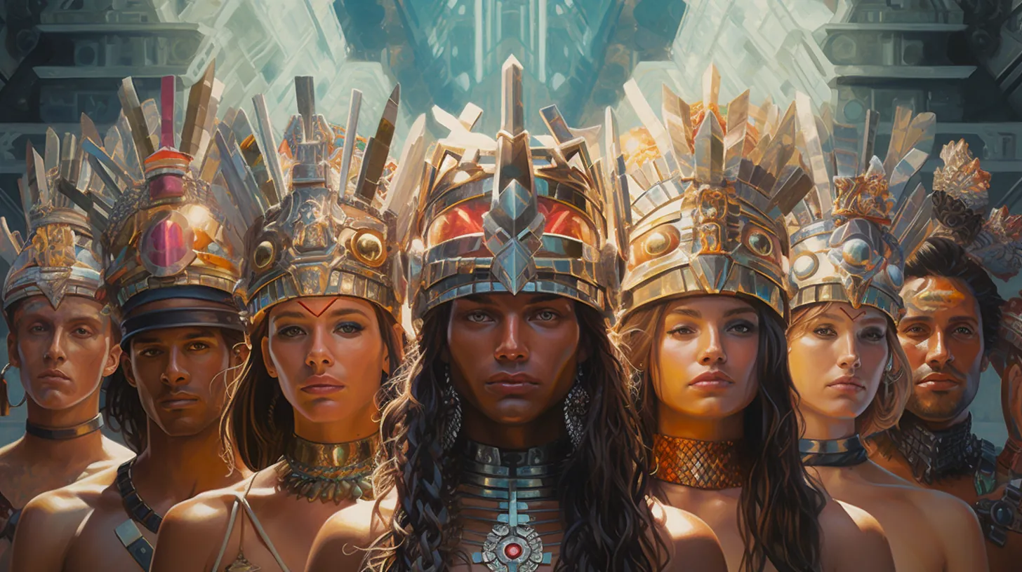 atlanteans with their crystal headbands