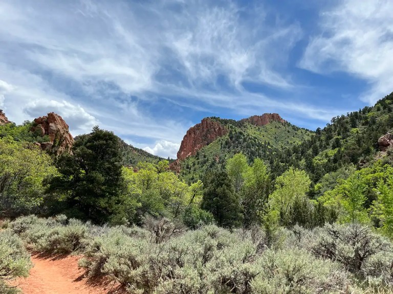 scenic view of a desert landscape near utah and nevada, usa