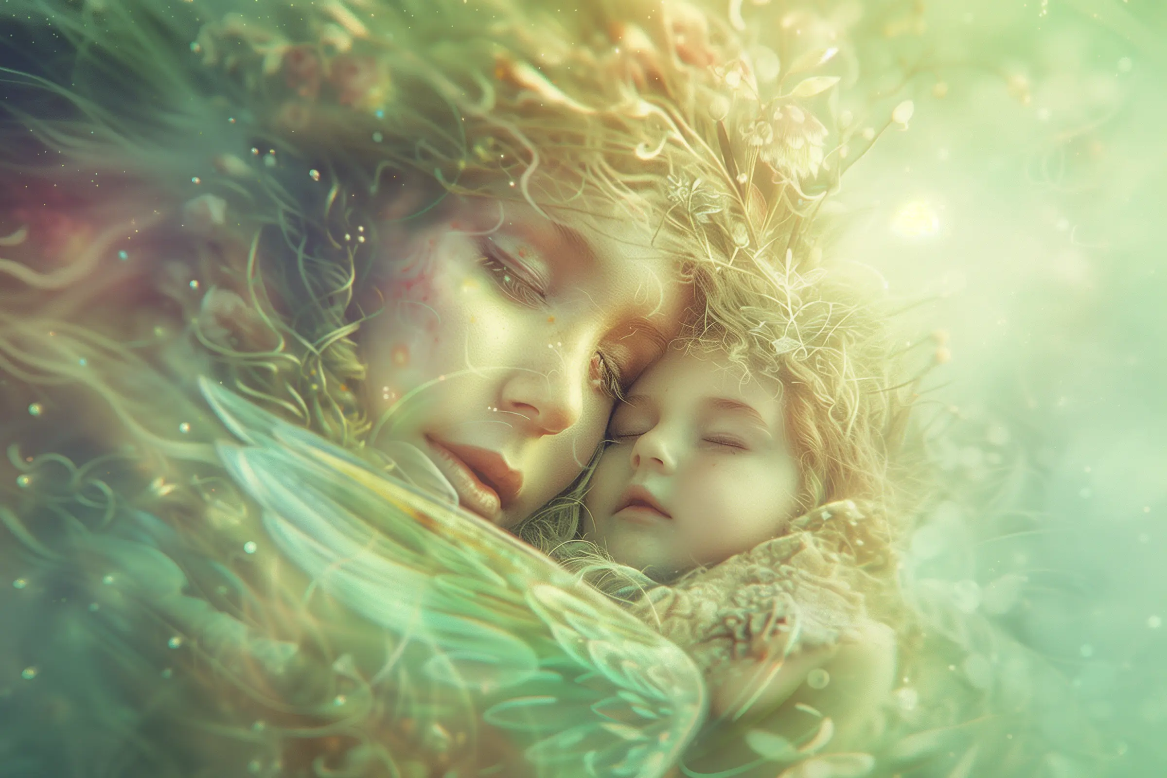 a soul caressing it's human